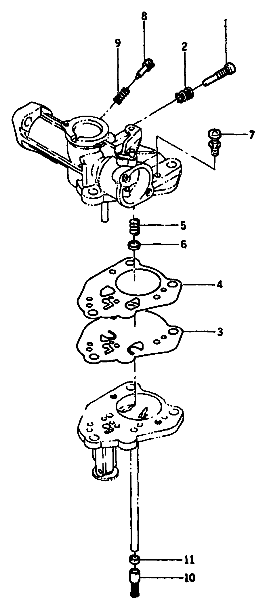 Carburetor - 5 Horsepower Kawasaki Engine Diagram and Parts List for 8773-0-G2450  Briggs and Stratton Generator